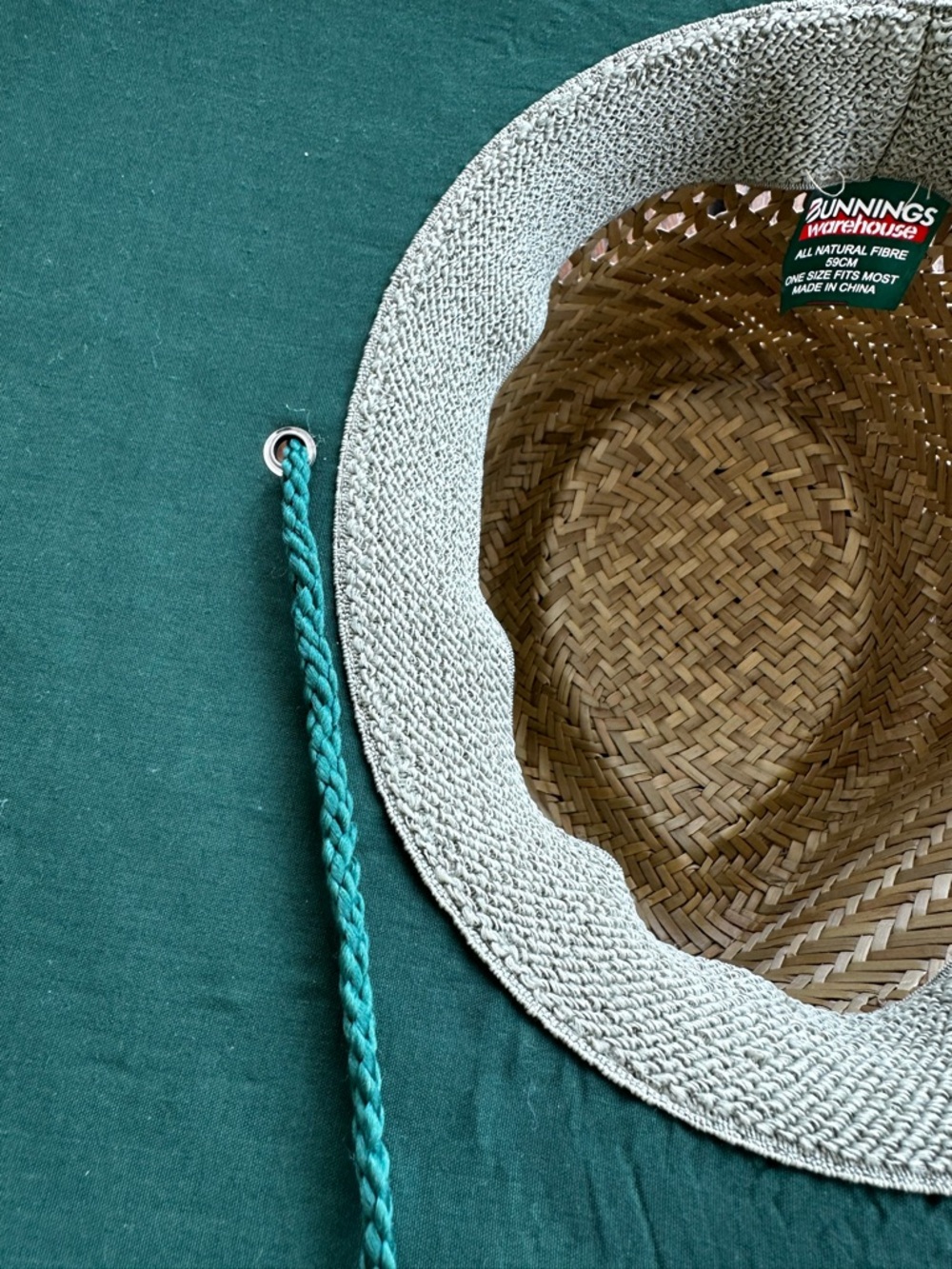 Bunnings Warehouse Wide Brimmed Straw Hat ASO Bandit Heeler Bluey Hammerbarn - Picture 7 of 9